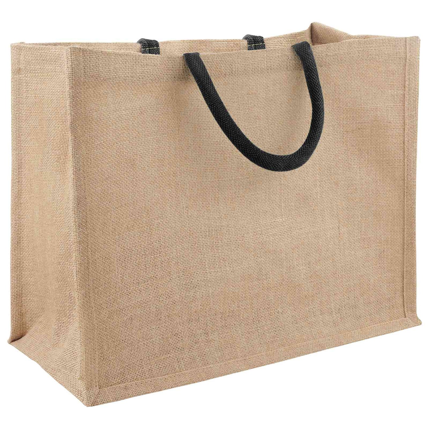 Jute tasker 5 Naturfarvet og sort 42 x 33 x 19 cm