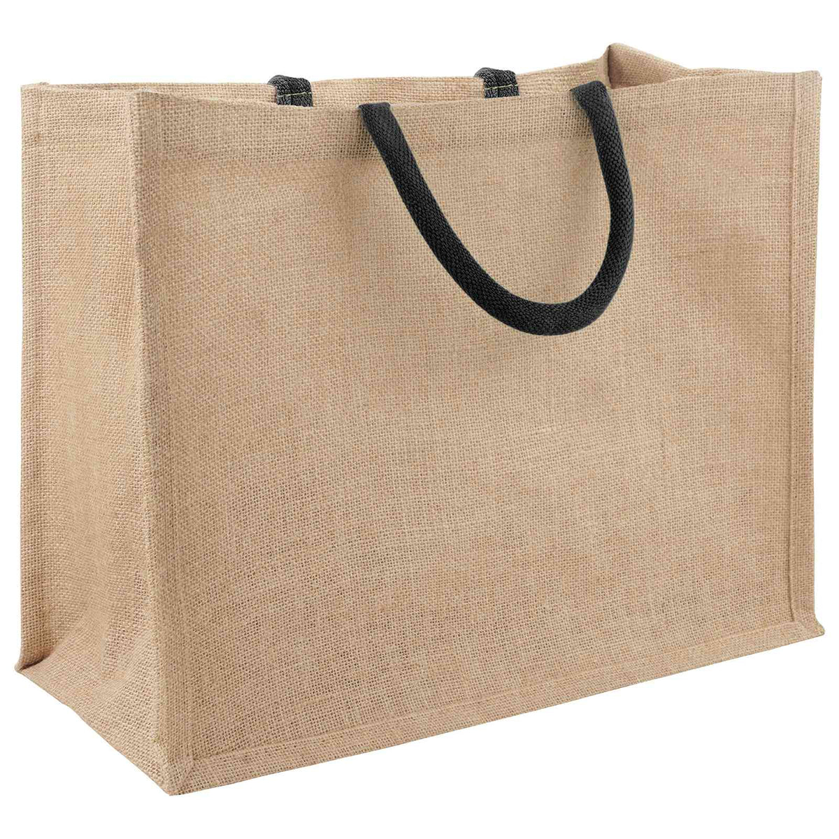 Jute tasker 10 Naturfarvet og sort 42 x 33 x 19 cm