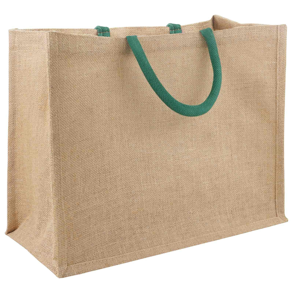 Jute tasker 5 Naturlig og Grøn 42 x 33 x 19 cm 100% Tossa Jute