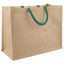 Jute tasker 10 Naturlig og Grøn 42 x 33 x 19 cm 100% Tossa Jute