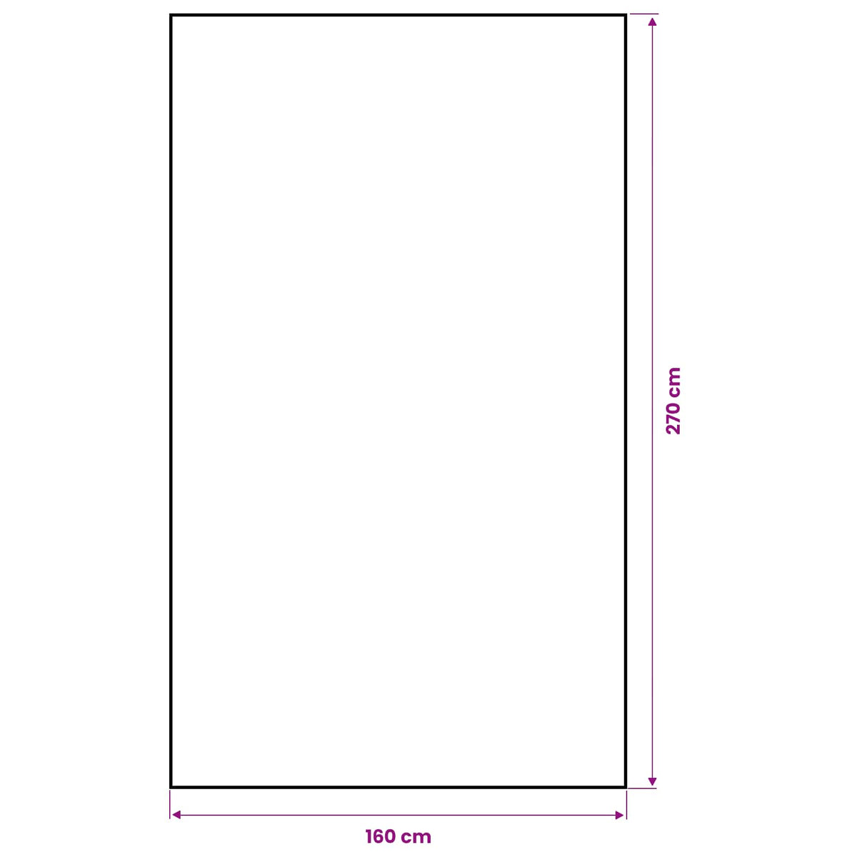 Jute Dækmotiv Naturfarvet 160 x 270 cm 100% Tossa Jute
