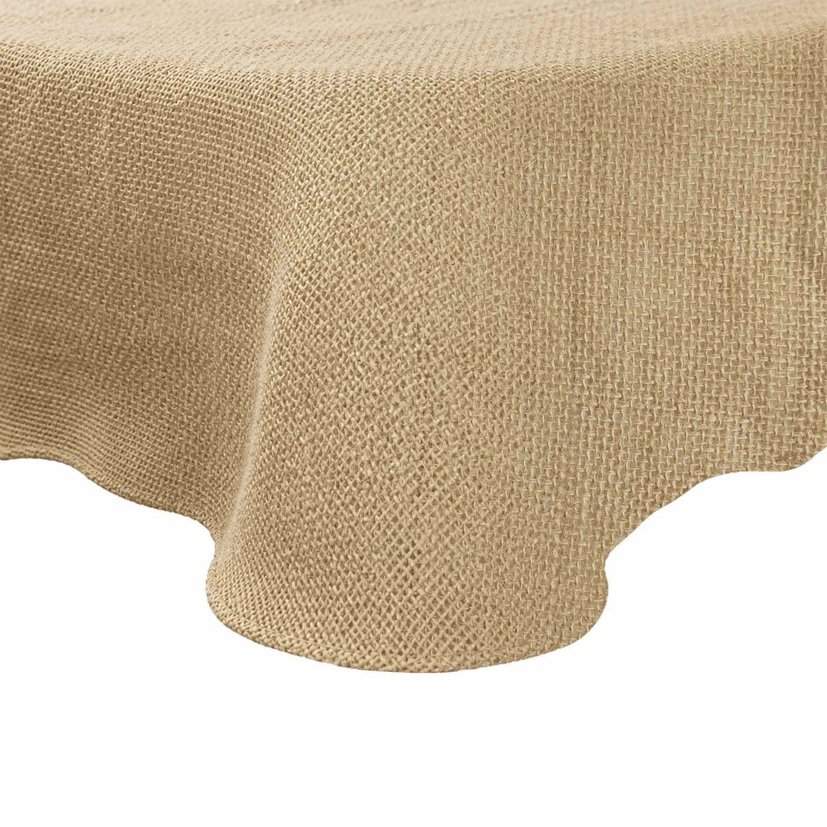 Jute Dækmotiv Naturfarvet Ø 300 cm 100% Tossa Jute