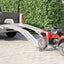 Sammenfoldelig motorcykelrampe 340 kg pr. rampe 2 pcs Sølv