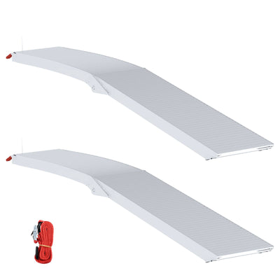 Motorcykelrampe 680 kg 2 stk. Sølv 680 kg Aluminium