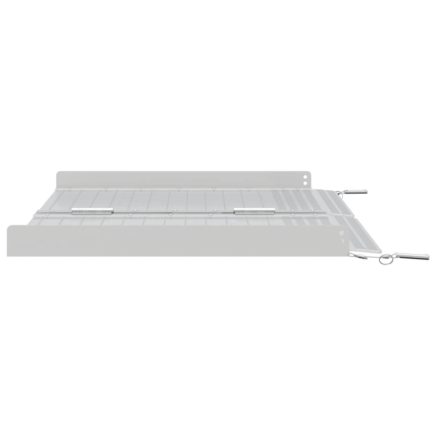 Rampe til kørestol 270 kg Sølv 270 kg Aluminium