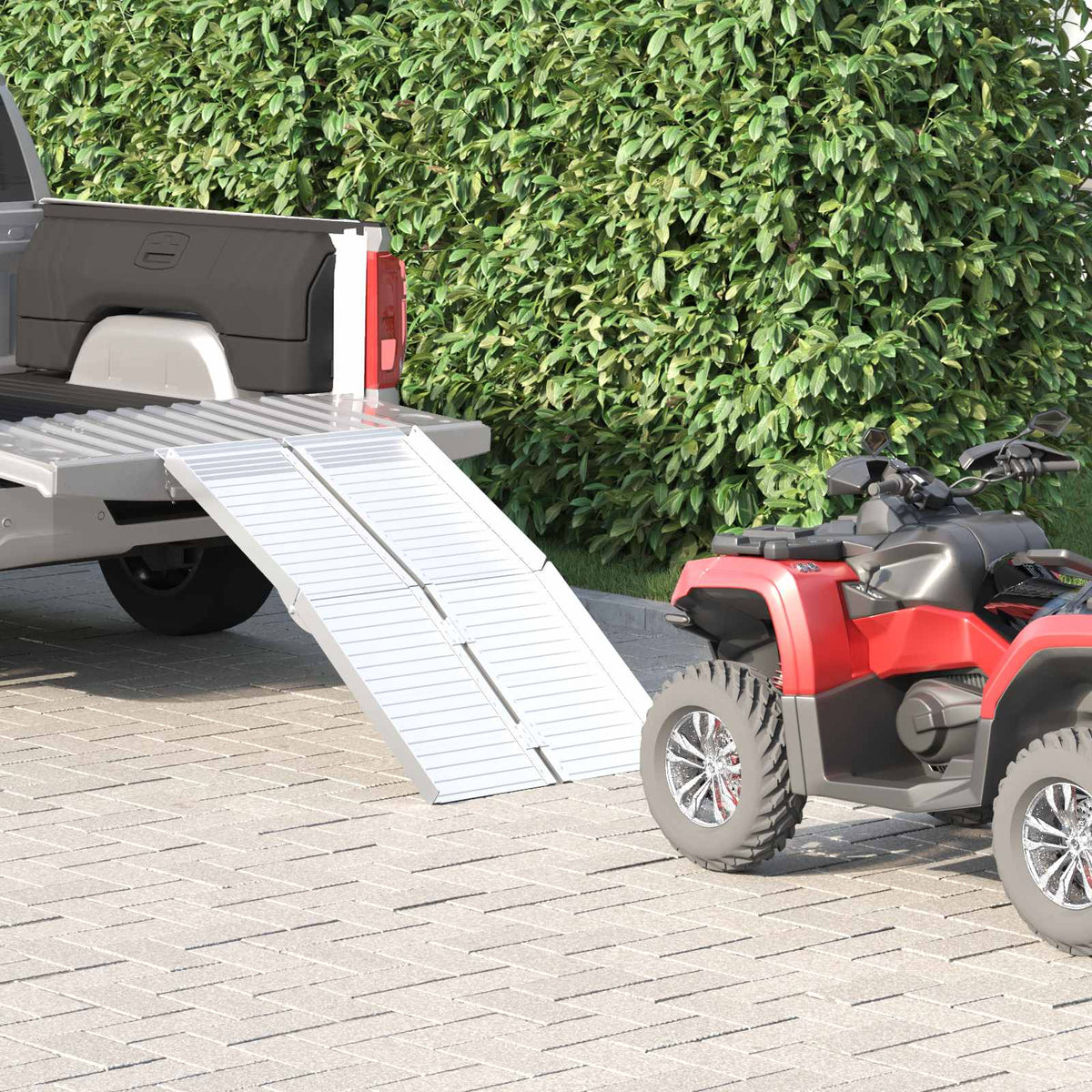 Rampe til kørestol 270 kg Sølv 270 kg Aluminium