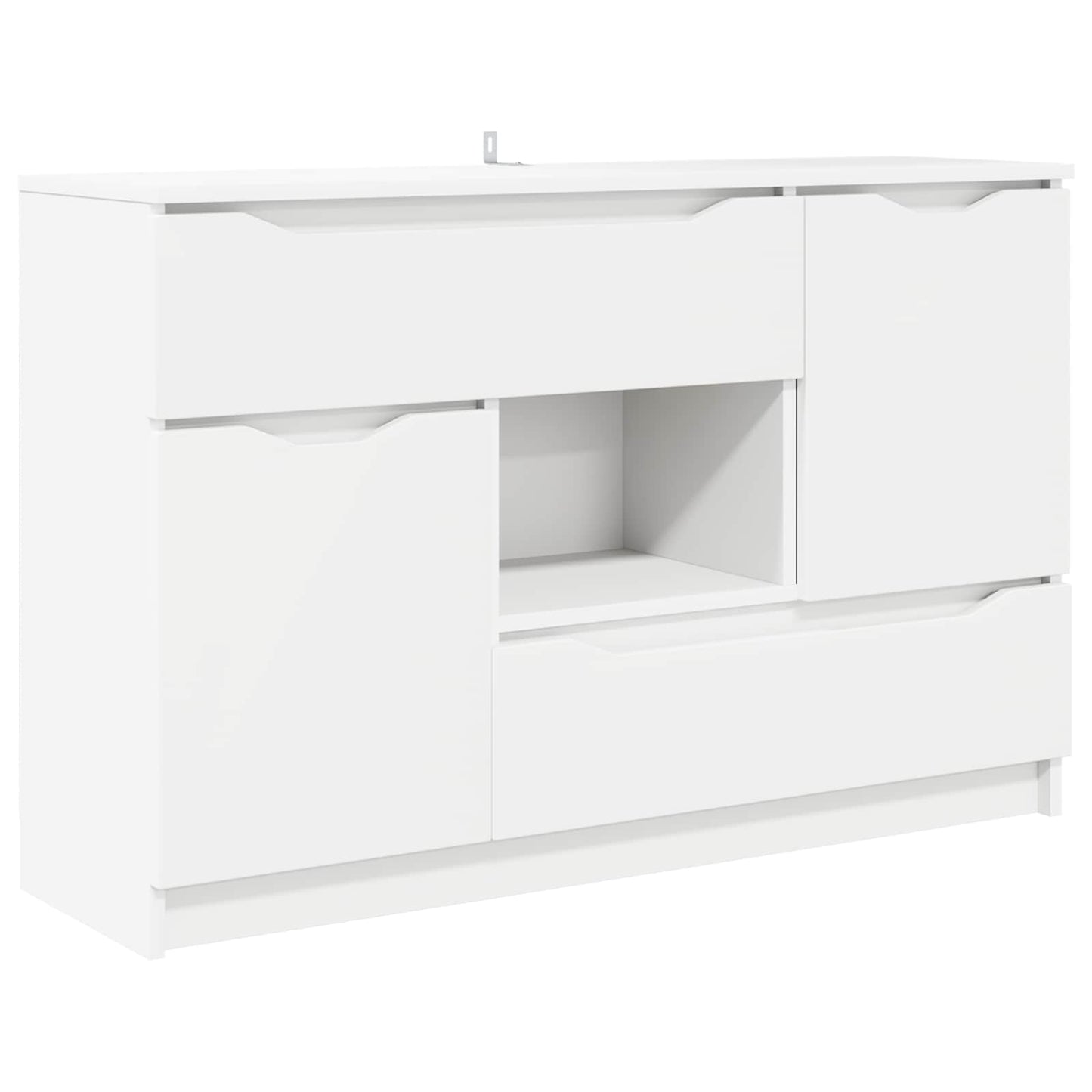 Sideboard Hvid 100 x 30 x 65,6 Konstrueret træ