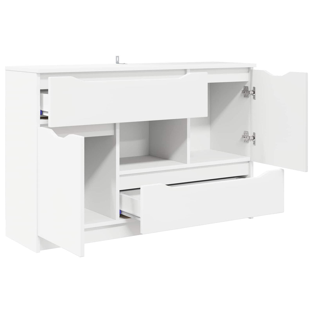 Sideboard Hvid 100 x 30 x 65,6 Konstrueret træ