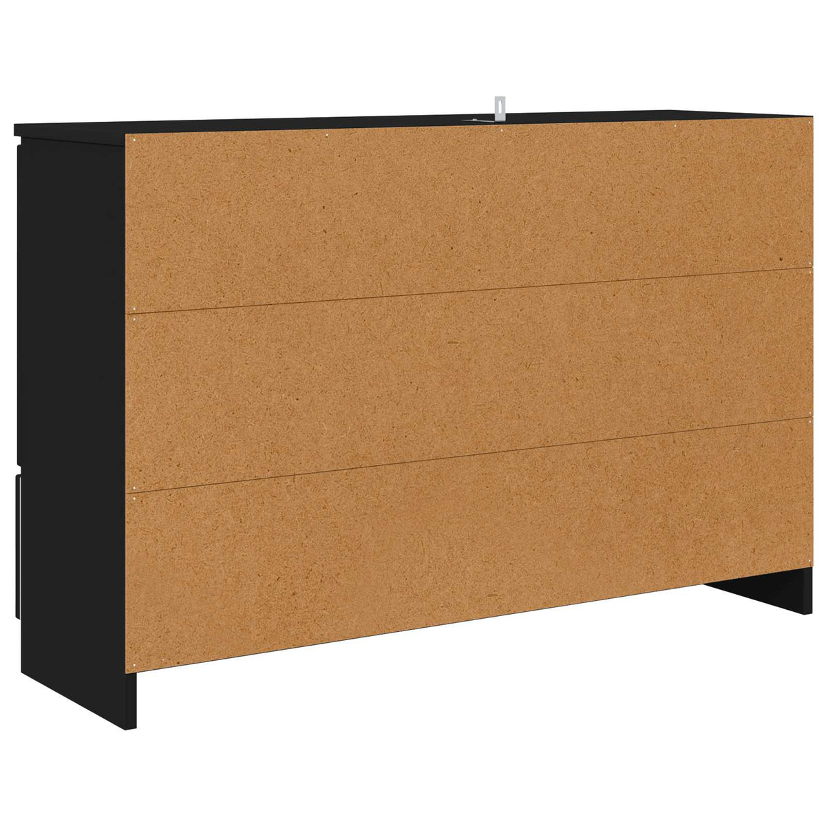 Sideboard Sort 100 x 30 x 65,6 Konstrueret træ