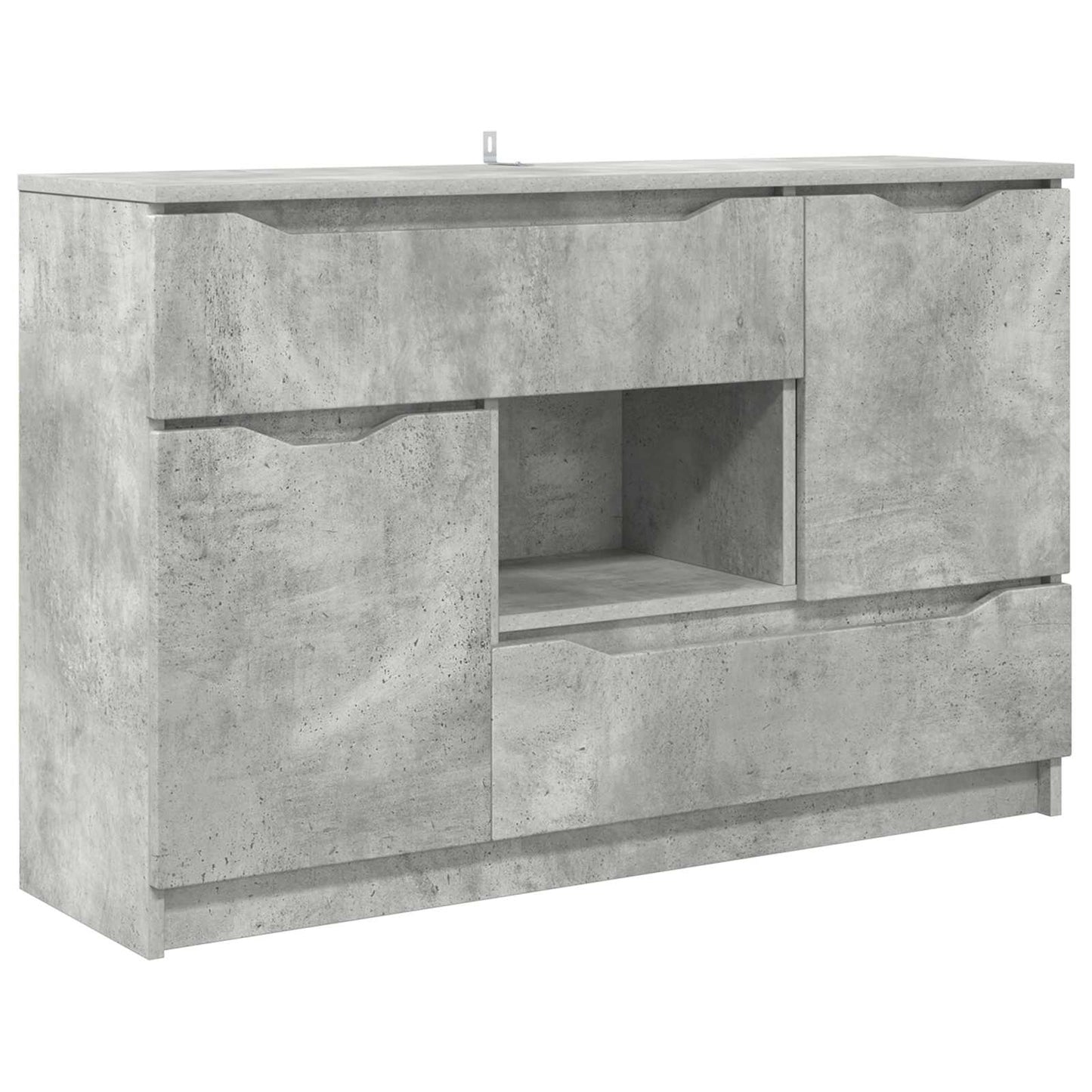 Sideboard Beton Grå 100 x 30 x 65,6 Konstrueret træ