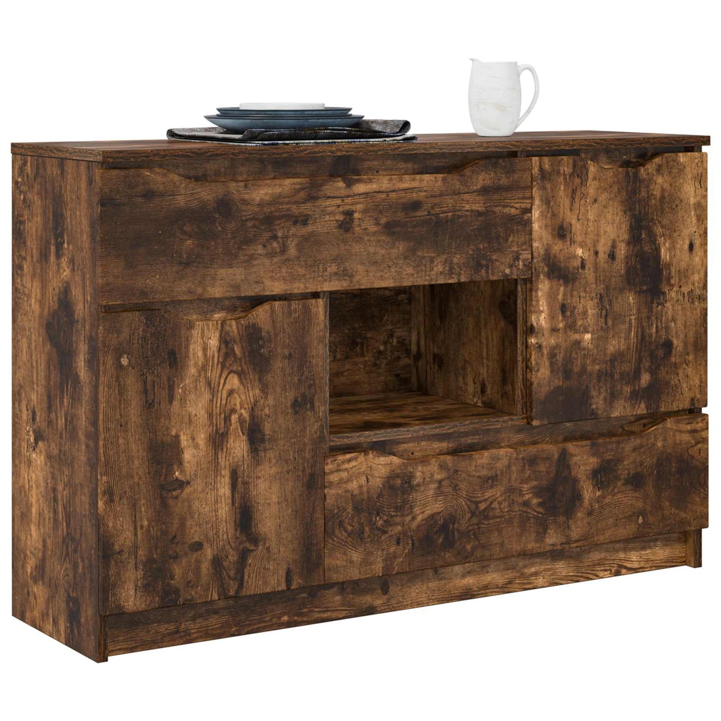 Sideboard Røget eg 100 x 30 x 65,6 Konstrueret træ