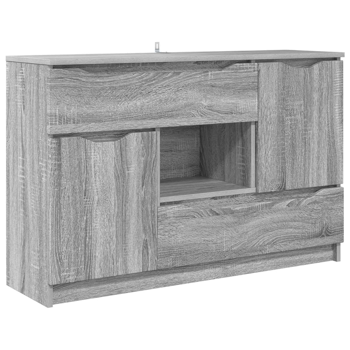 Sideboard Grå Sonoma 100 x 30 x 65,6 Konstrueret træ