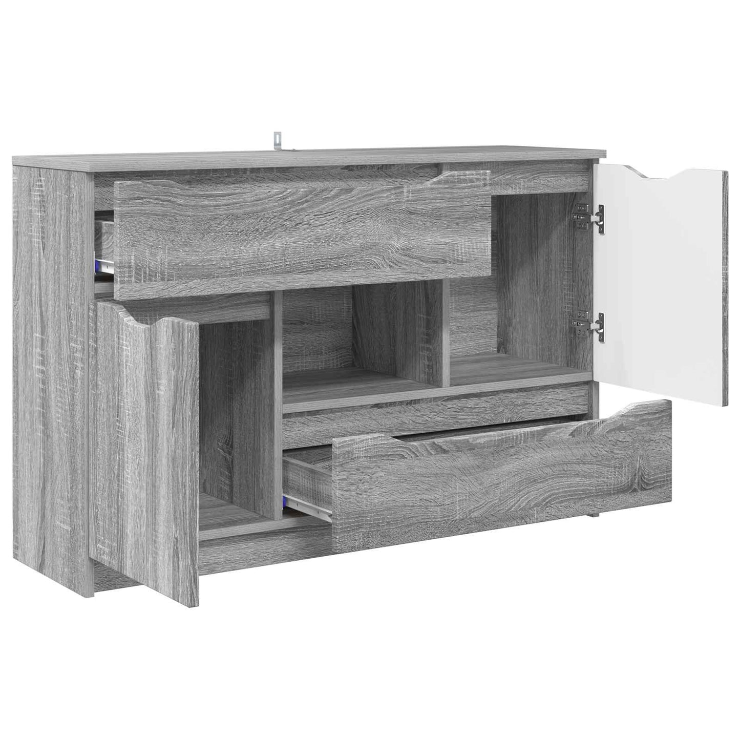 Sideboard Grå Sonoma 100 x 30 x 65,6 Konstrueret træ
