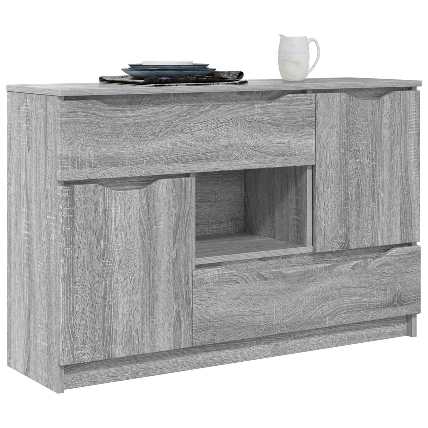 Sideboard Grå Sonoma 100 x 30 x 65,6 Konstrueret træ