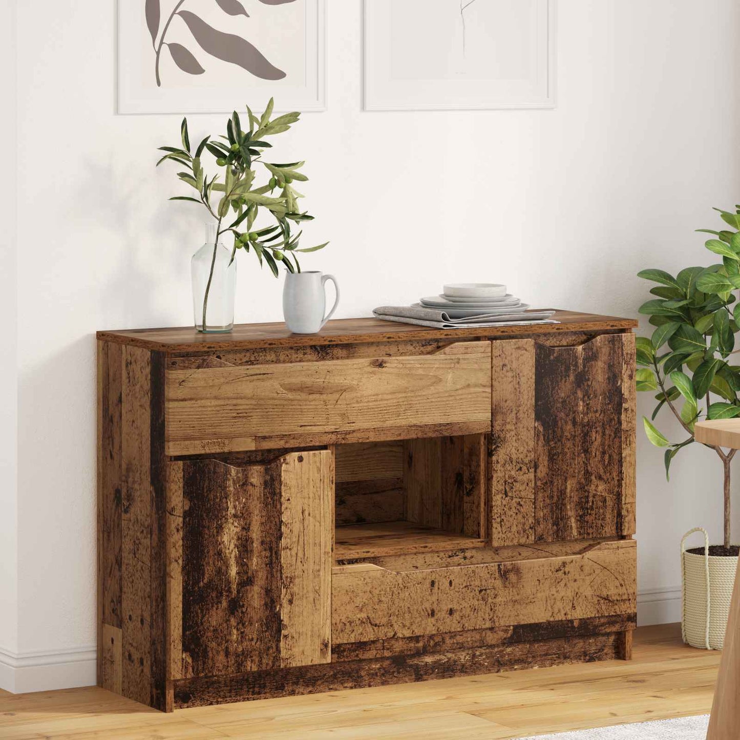 Sideboard Gammelt træ 100 x 30 x 65,6 Konstrueret træ