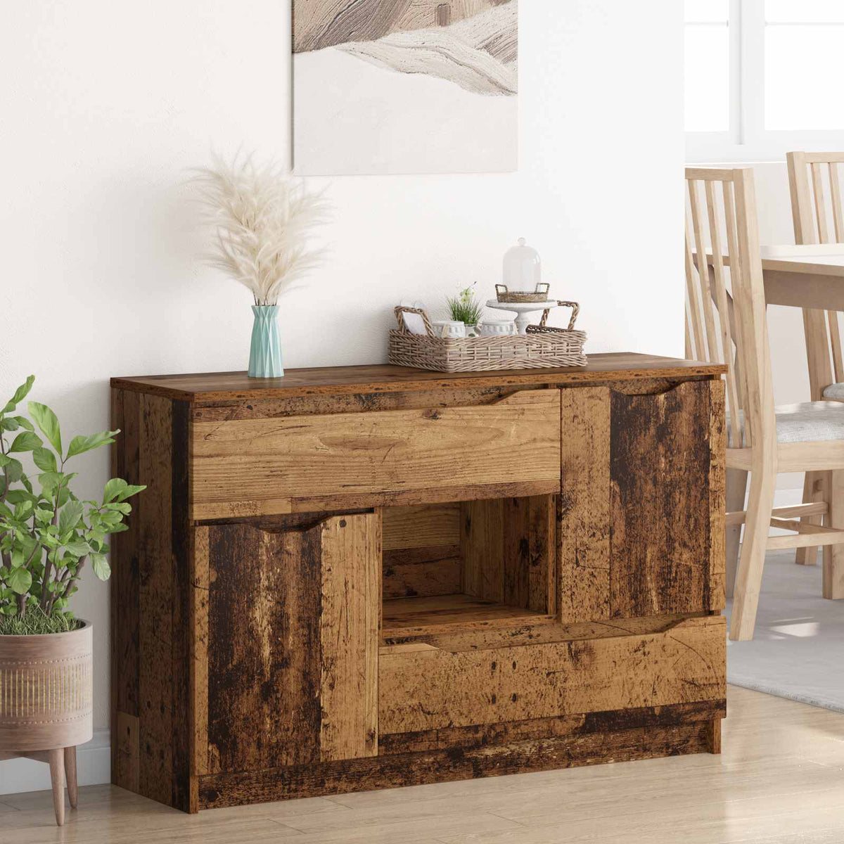 Sideboard Gammelt træ 100 x 30 x 65,6 Konstrueret træ