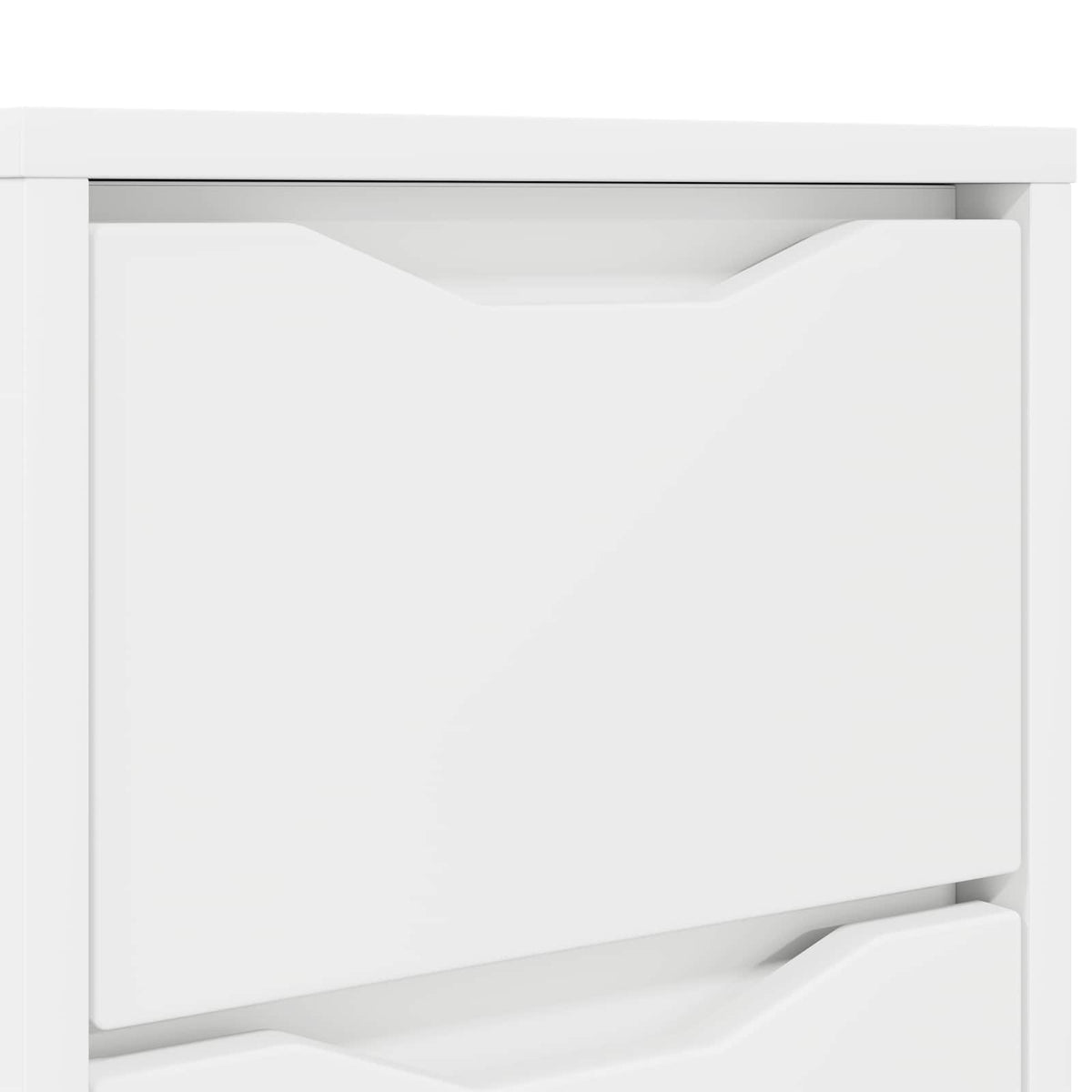 Sengeborde 2 stk. Hvid 30,5 x 30 x 43 cm Konstrueret træ