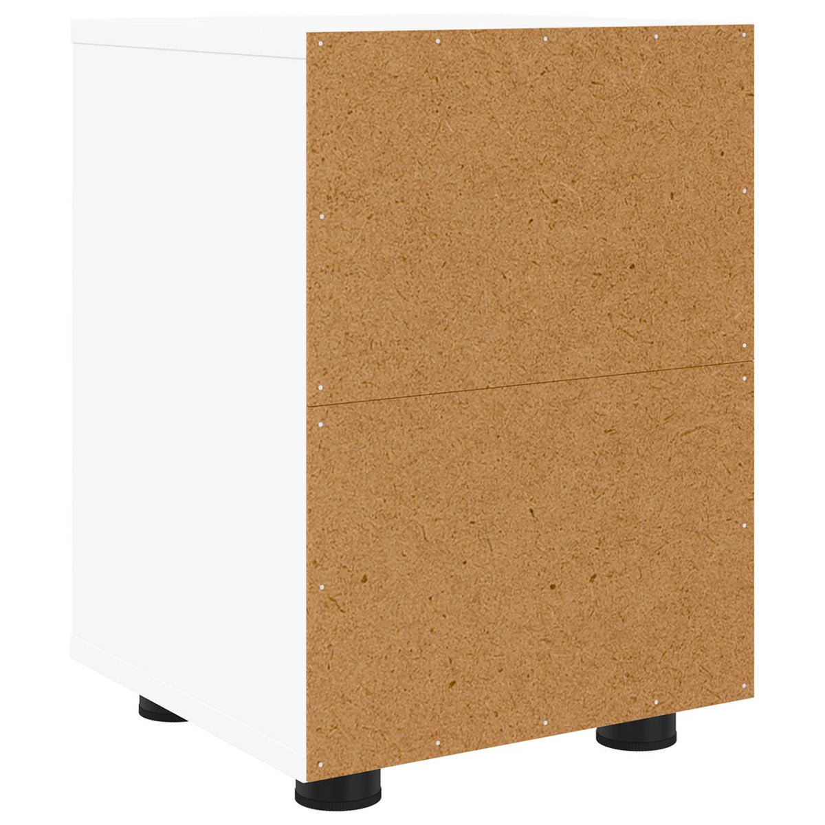 Sengeborde 2 stk. Hvid 30,5 x 30 x 43 cm Konstrueret træ