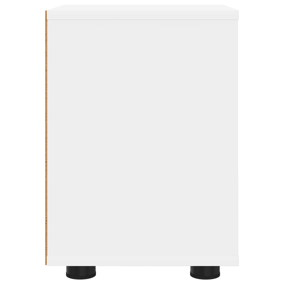 Sengeborde 2 stk. Hvid 30,5 x 30 x 43 cm Konstrueret træ