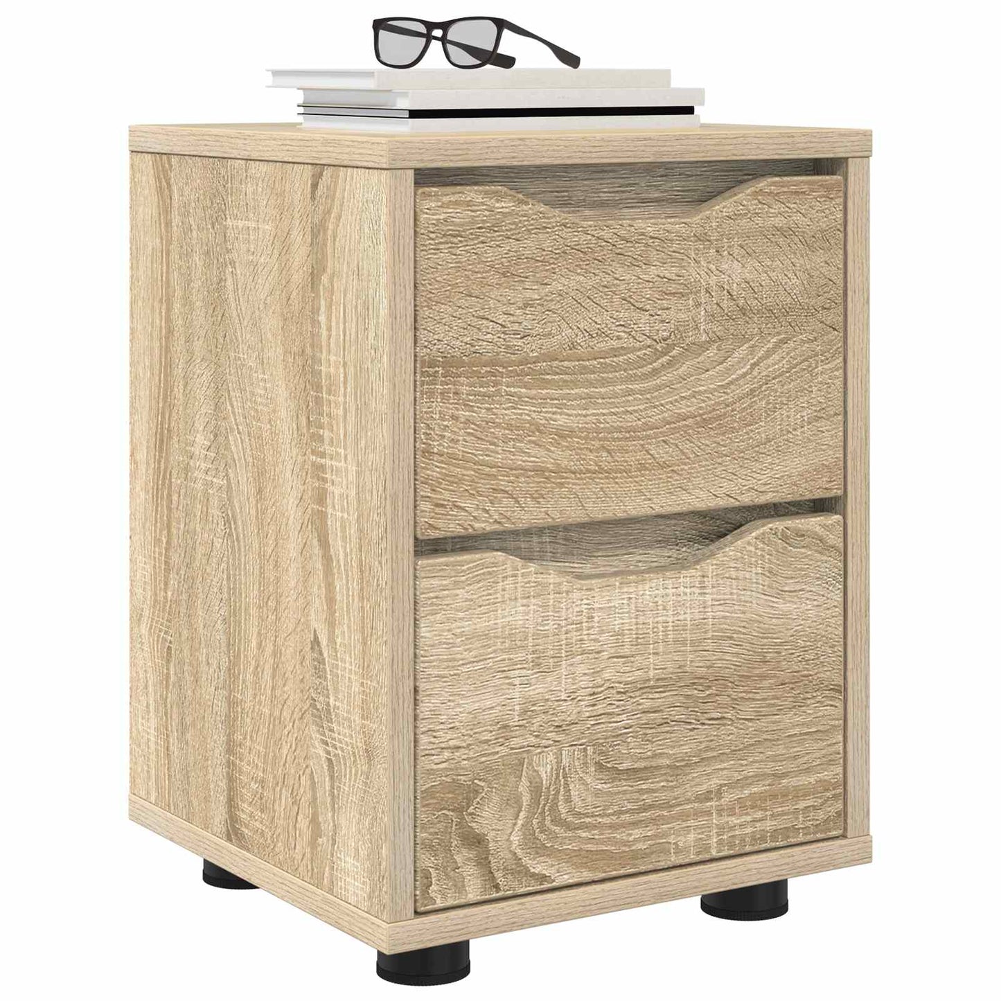Sengebord Sonoma eg 30,5 x 30 x 43 cm Konstrueret træ