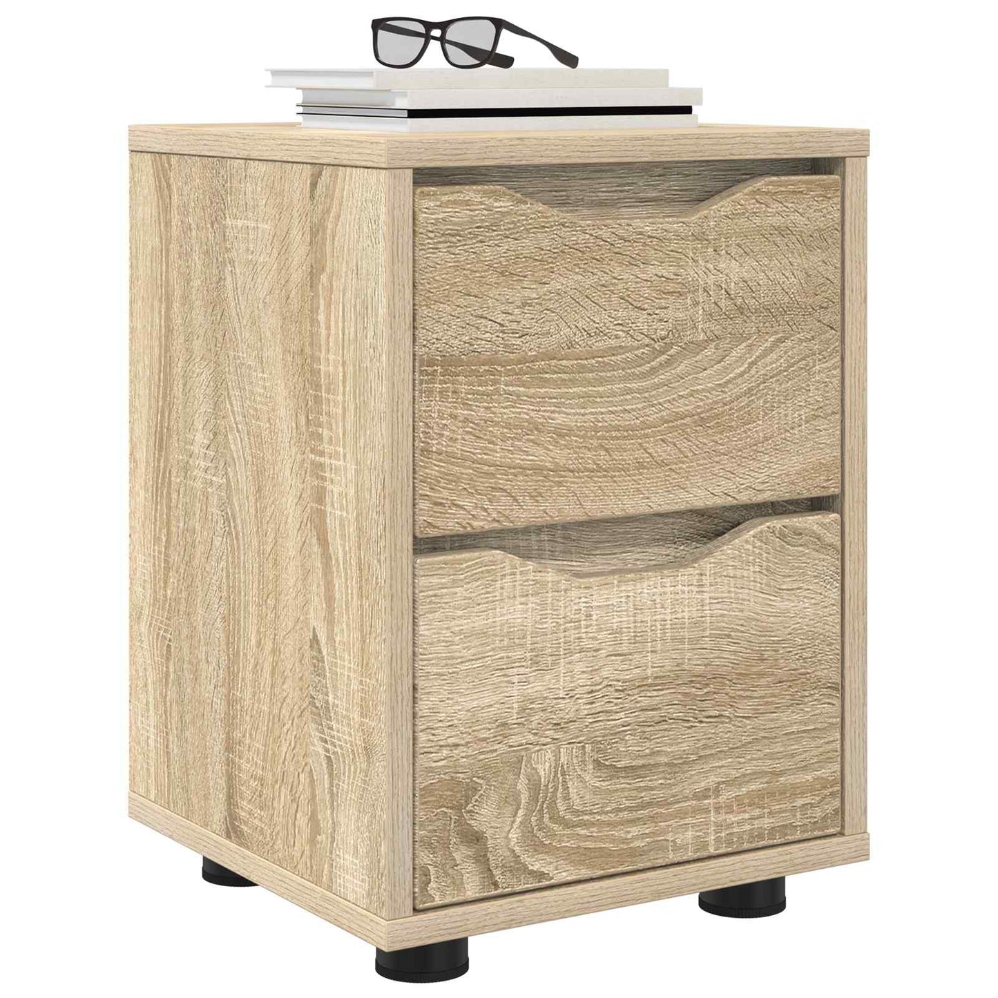 Sengeborde 2 stk. Sonoma eg 30,5 x 30 x 43 cm Konstrueret træ