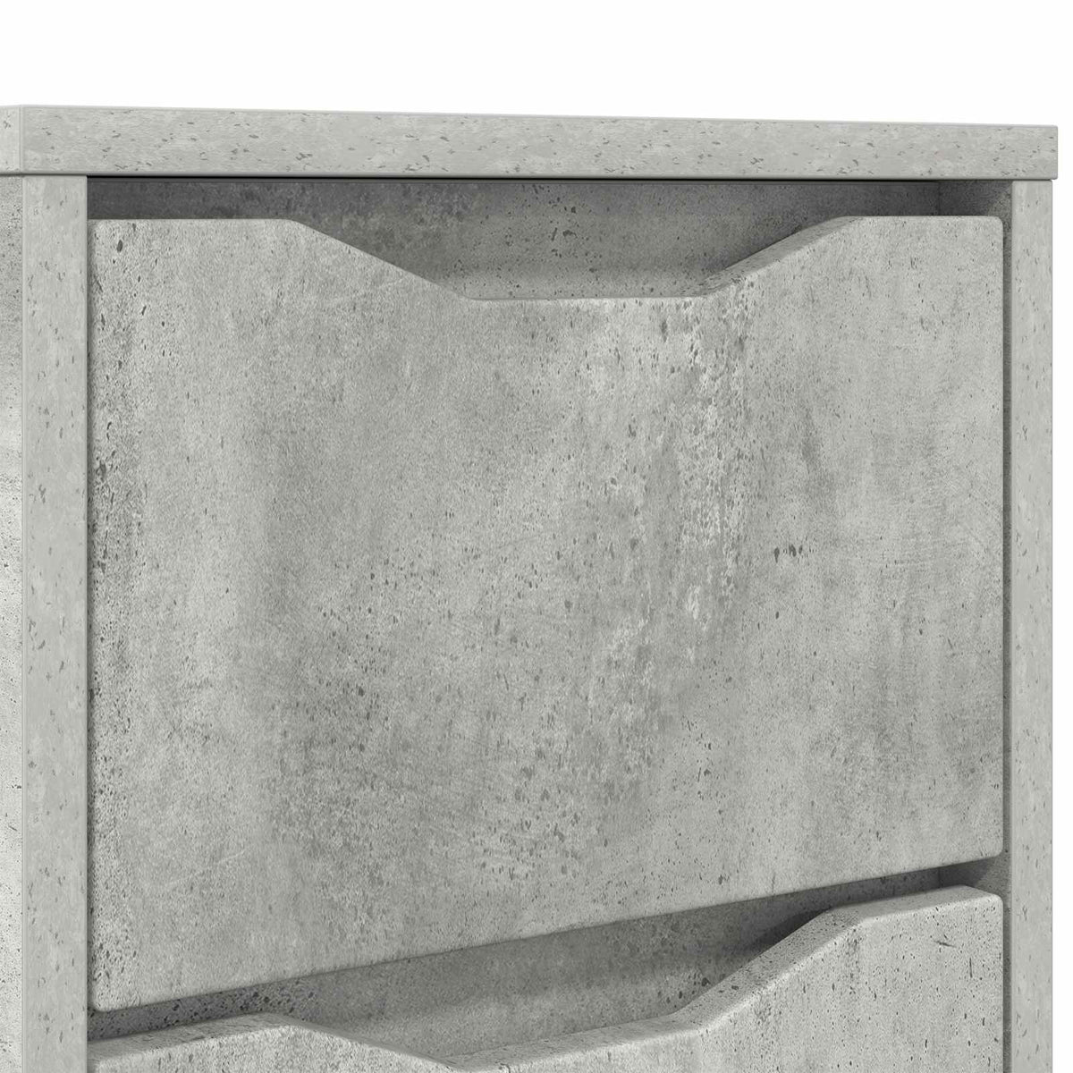 Sengebord Beton Grå 30,5 x 30 x 43 cm Konstrueret træ