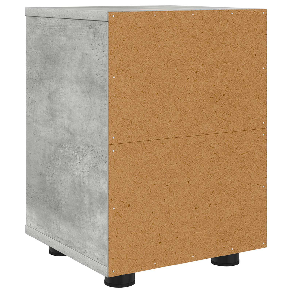 Sengeborde 2 stk. Beton Grå 30,5 x 30 x 43 cm Konstrueret træ