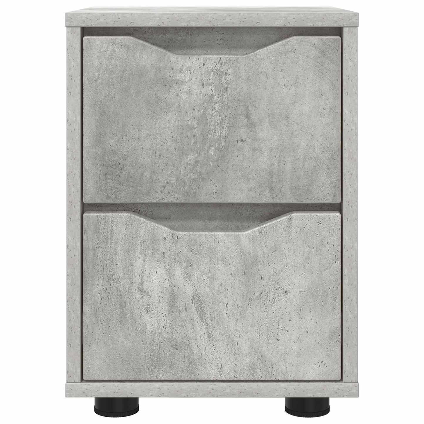 Sengeborde 2 stk. Beton Grå 30,5 x 30 x 43 cm Konstrueret træ