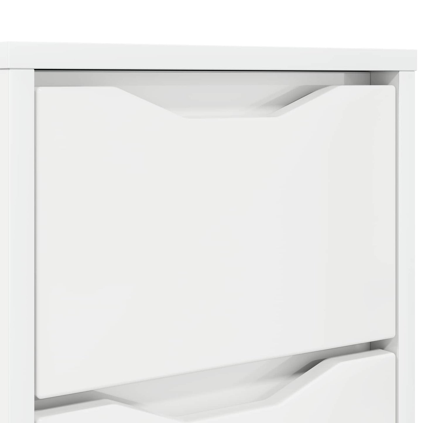 Sengebord Høj gloss hvid 30,5 x 30 x 43 cm Konstrueret træ