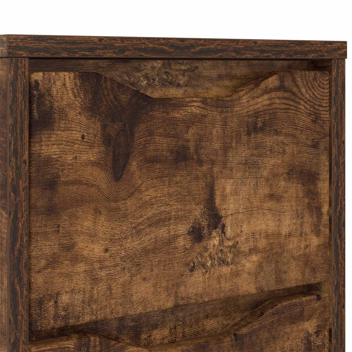 Sengeborde 2 stk. Røget eg 30,5 x 30 x 43 cm Konstrueret træ