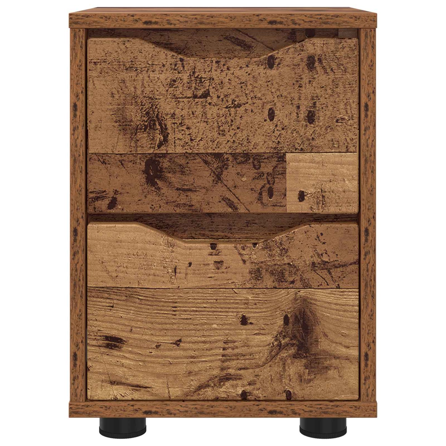 Sengeborde 2 stk. Gammelt træ 30,5 x 30 x 43 cm Konstrueret træ