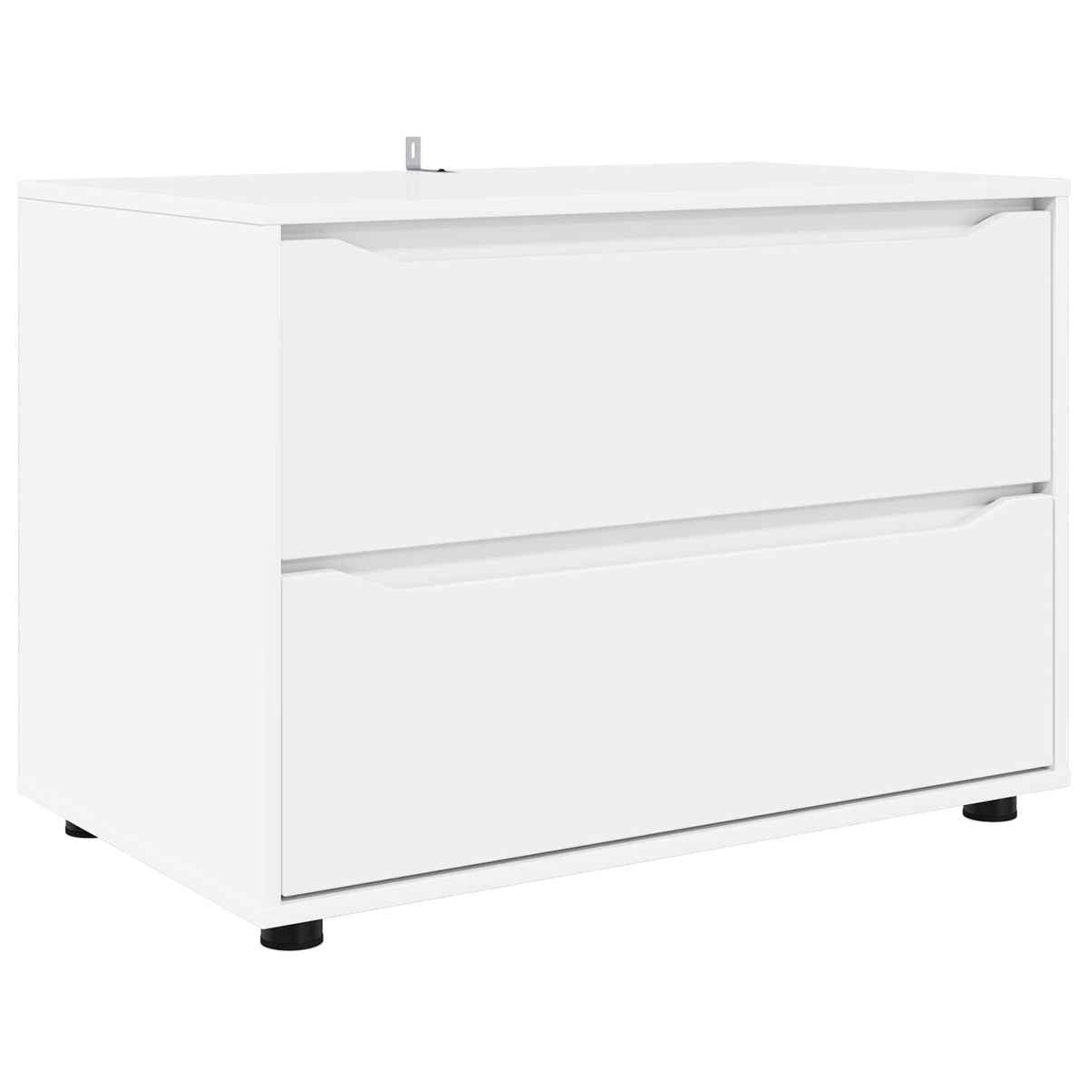 Opbevaringsskab 80 x 48 x 57 cm Konstrueret træ Hvid