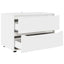 Opbevaringsskab 80 x 48 x 57 cm Konstrueret træ Hvid
