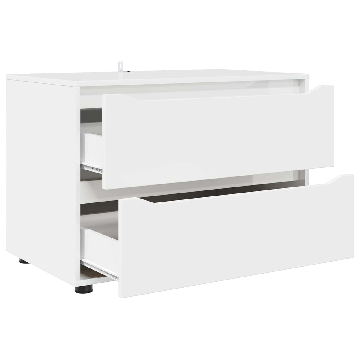 Opbevaringsskab 80 x 48 x 57 cm Konstrueret træ Hvid