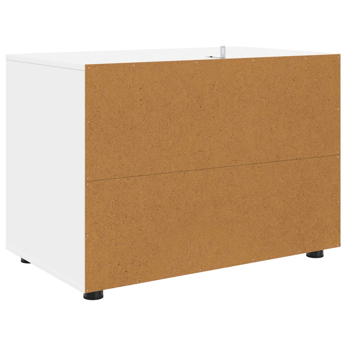 Opbevaringsskab 80 x 48 x 57 cm Konstrueret træ Hvid