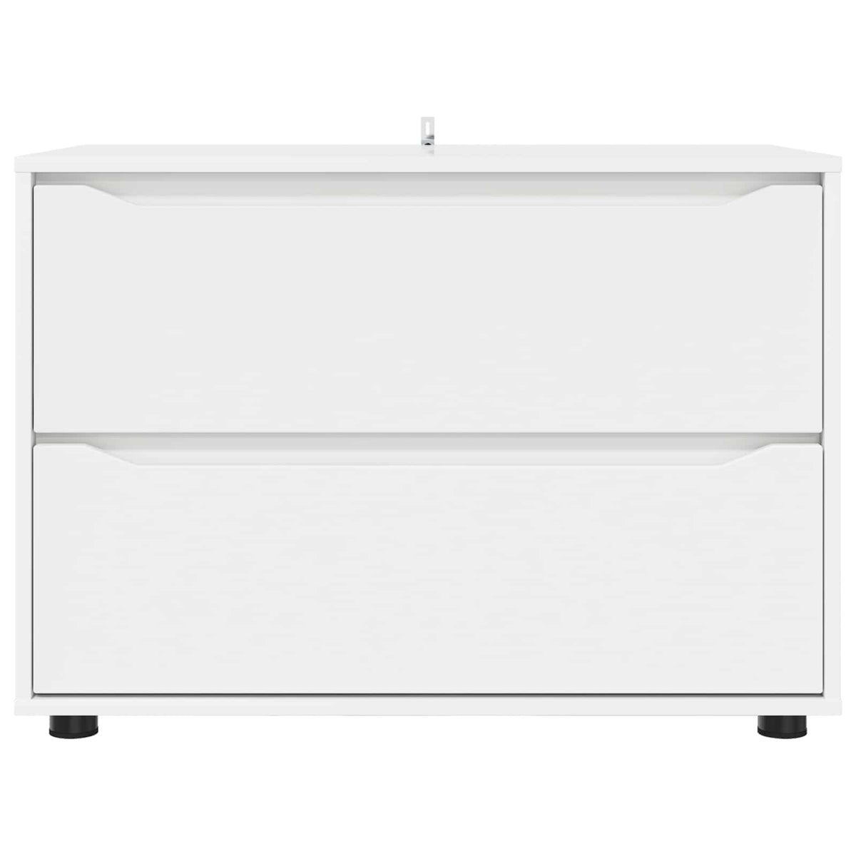 Opbevaringsskab 80 x 48 x 57 cm Konstrueret træ Hvid