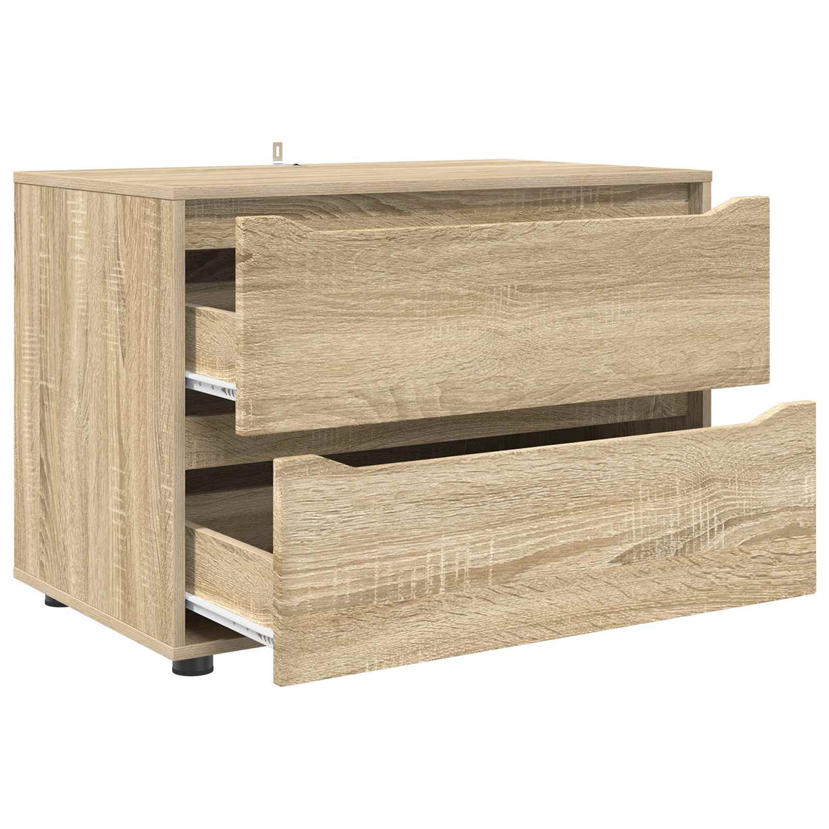 Opbevaringsskab 80 x 48 x 57 cm Konstrueret træ Sonoma eg