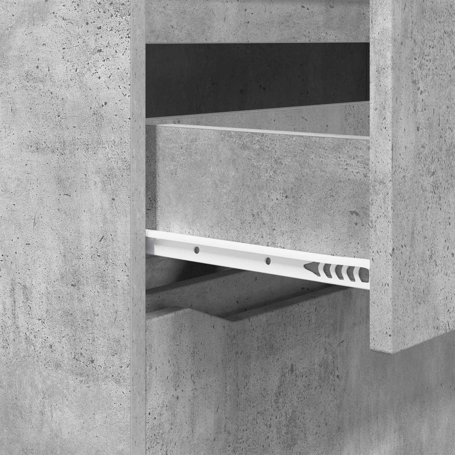 Opbevaringsskab 80 x 48 x 57 cm Konstrueret træ Beton Grå