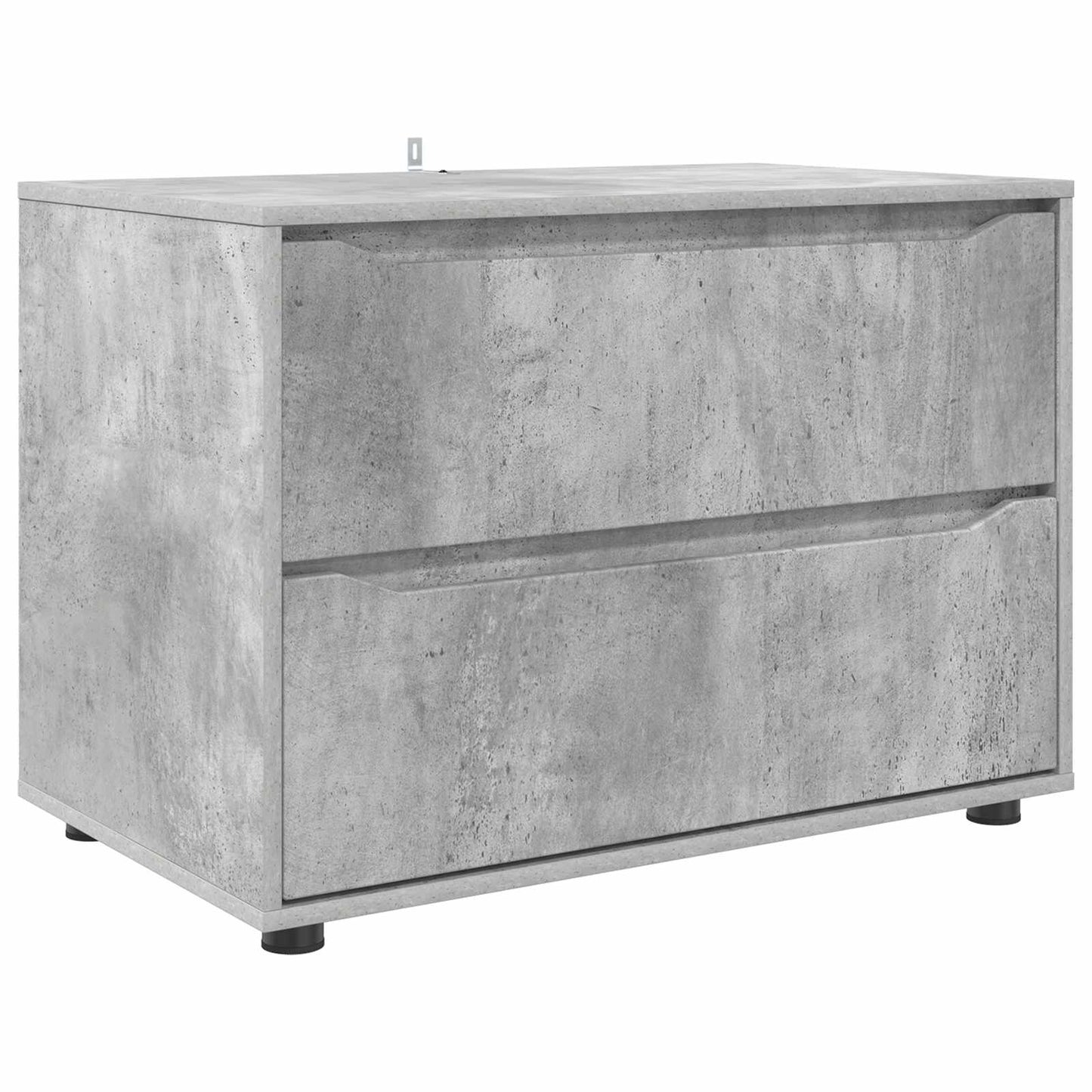 Opbevaringsskab 80 x 48 x 57 cm Konstrueret træ Beton Grå