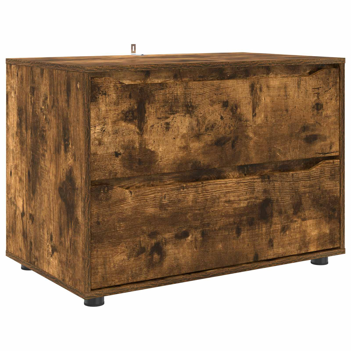 Opbevaringsskab 80 x 48 x 57 cm Konstrueret træ Røget eg