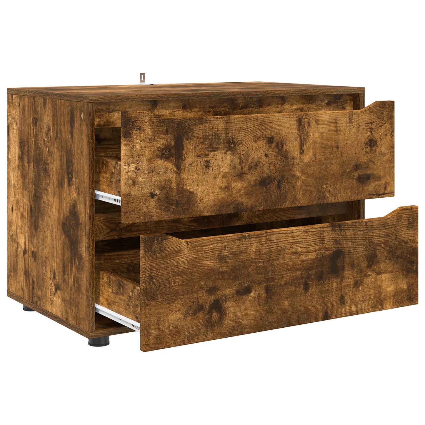 Opbevaringsskab 80 x 48 x 57 cm Konstrueret træ Røget eg