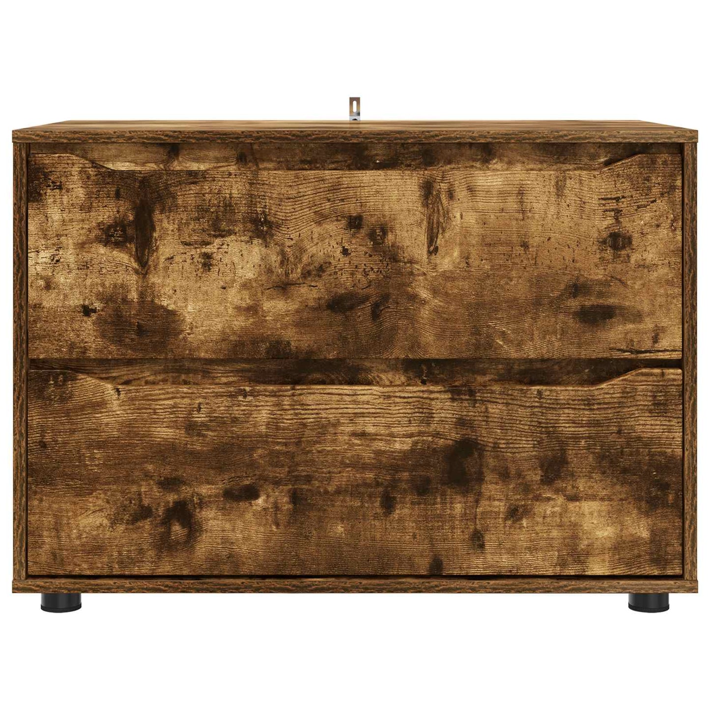 Opbevaringsskab 80 x 48 x 57 cm Konstrueret træ Røget eg