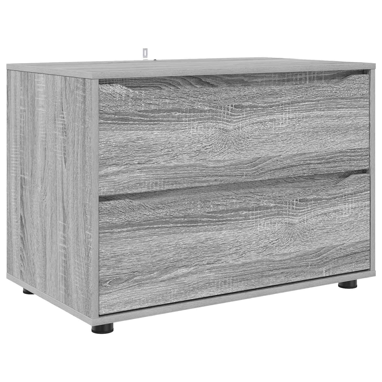 Opbevaringsskab 80 x 48 x 57 cm Konstrueret træ Grå Sonoma