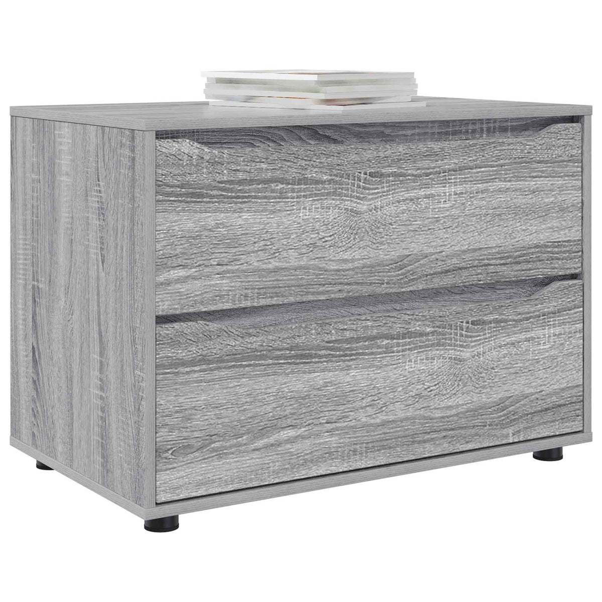 Opbevaringsskab 80 x 48 x 57 cm Konstrueret træ Grå Sonoma