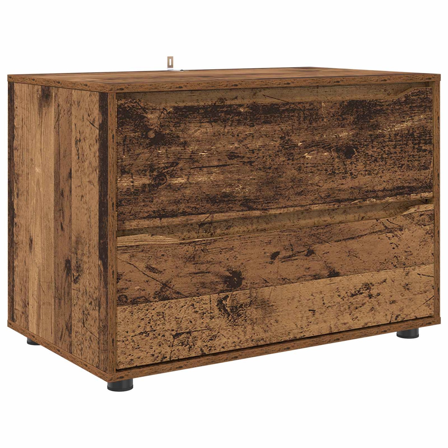 Opbevaringsskab 80 x 48 x 57 cm Konstrueret træ Gammelt træ