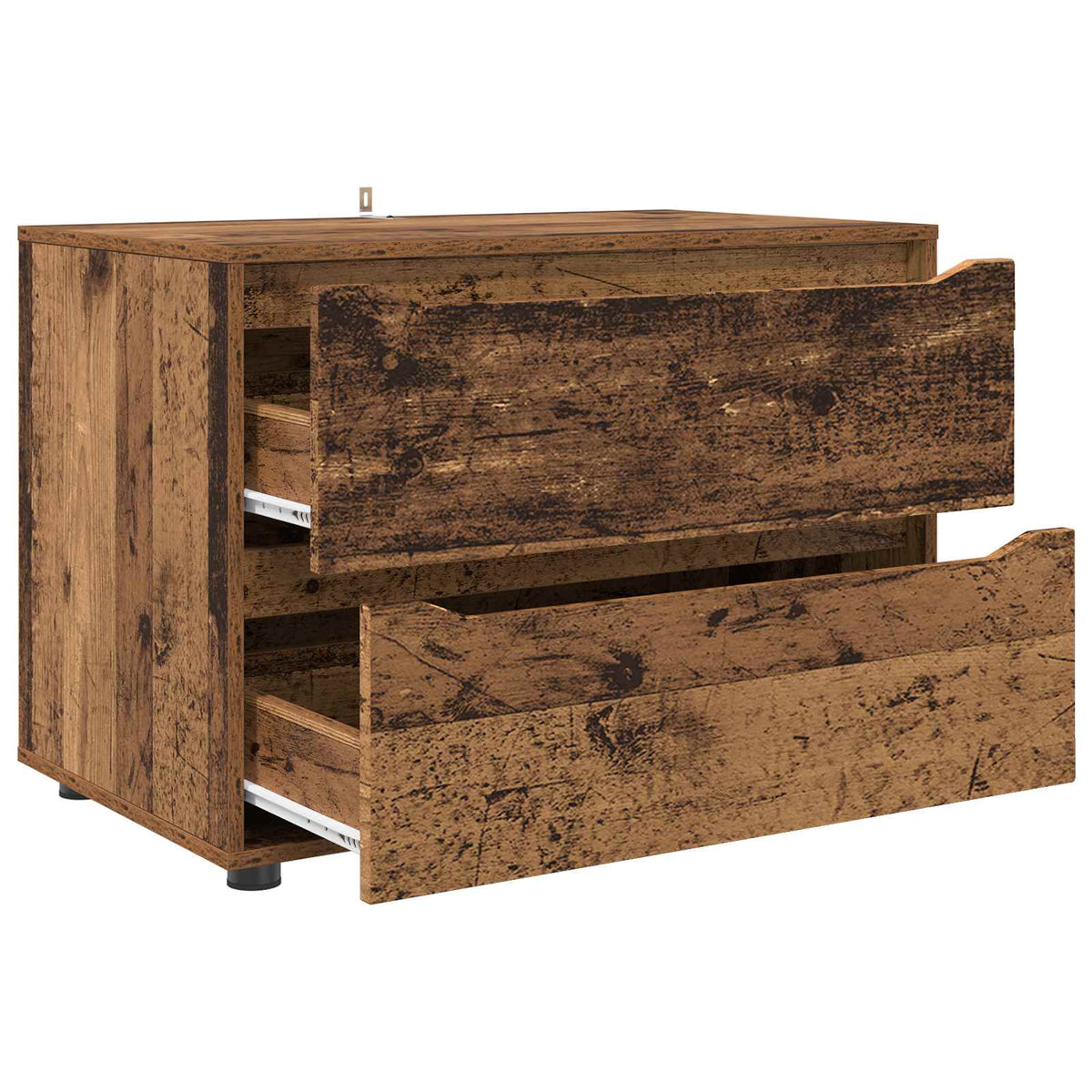 Opbevaringsskab 80 x 48 x 57 cm Konstrueret træ Gammelt træ
