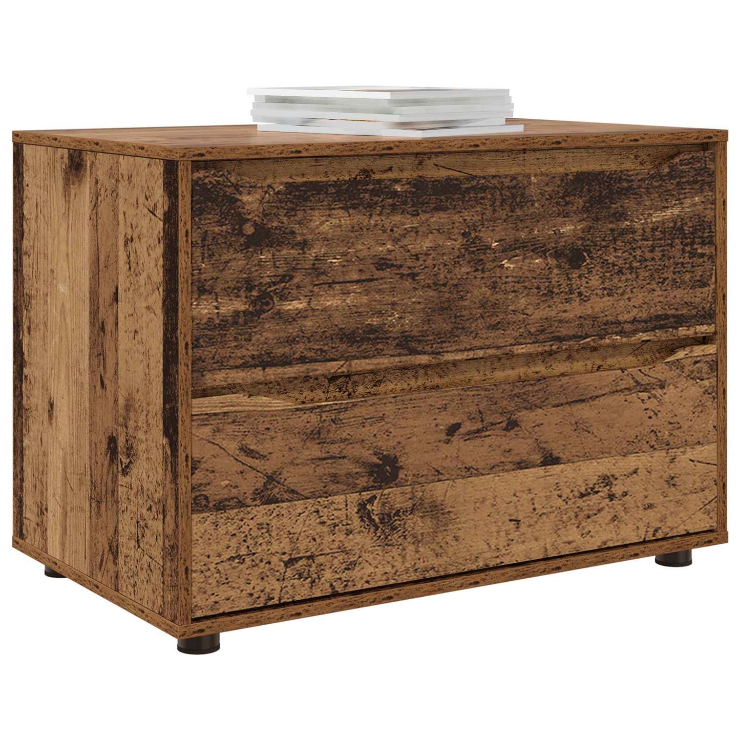 Opbevaringsskab 80 x 48 x 57 cm Konstrueret træ Gammelt træ