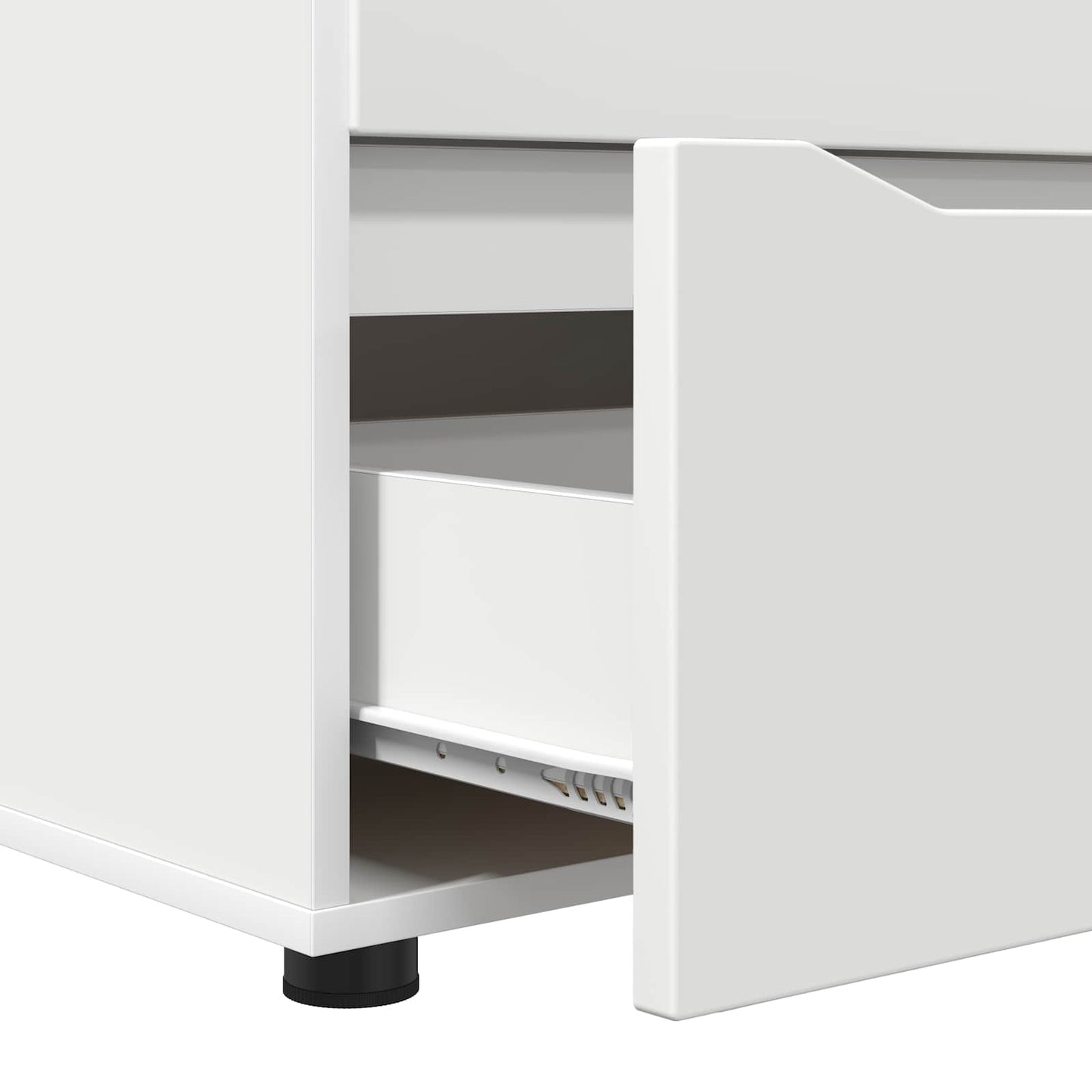 Opbevaringsskab 60 x 48 x 57 cm Konstrueret træ Hvid