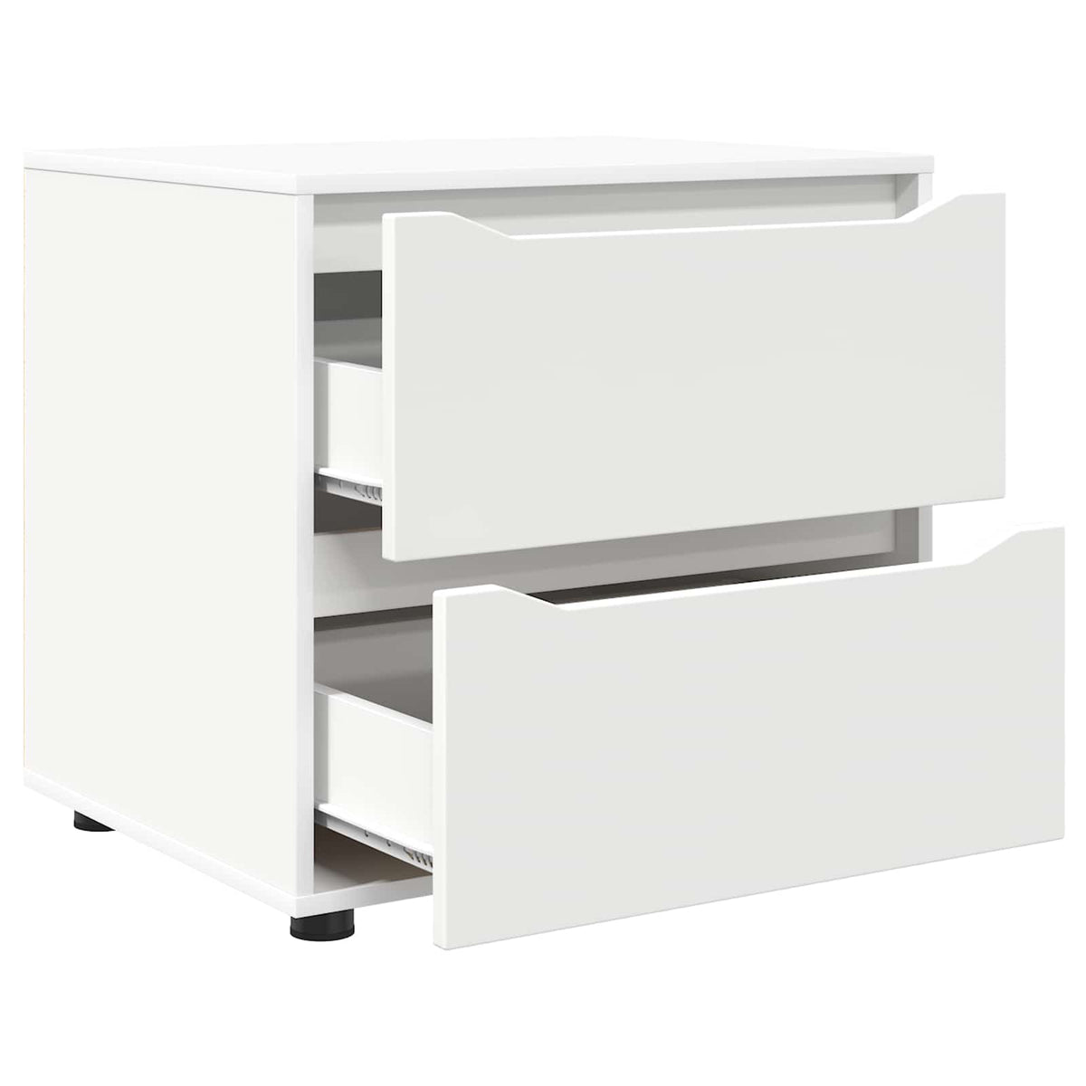 Opbevaringsskab 60 x 48 x 57 cm Konstrueret træ Hvid