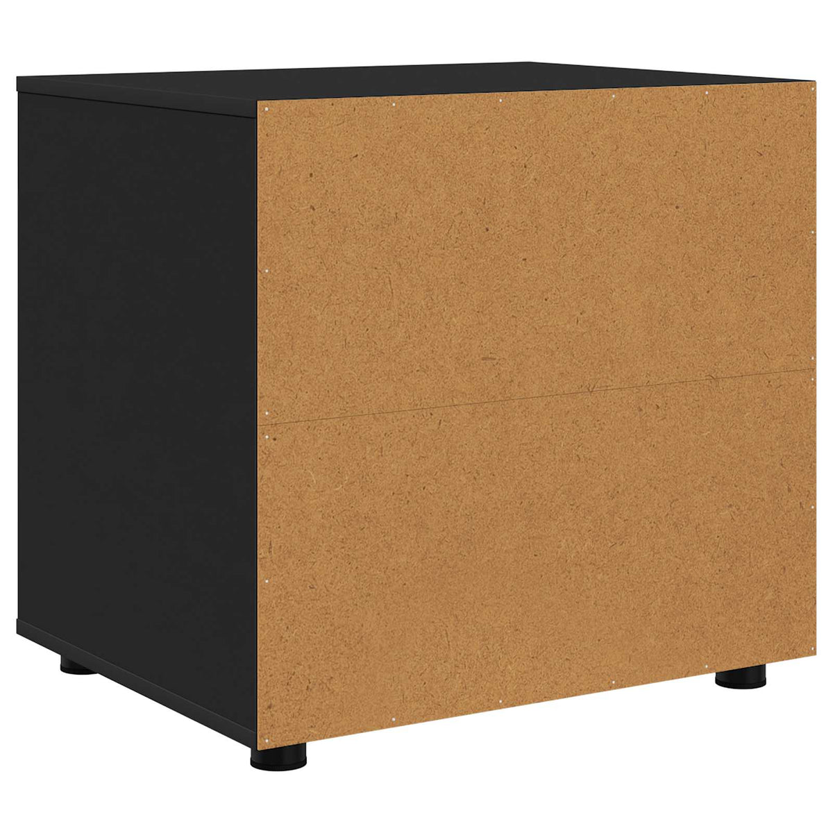 Opbevaringsskab 60 x 48 x 57 cm Konstrueret træ Sort
